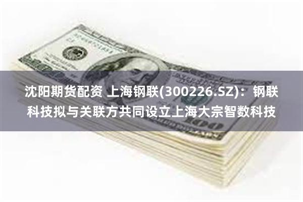 沈阳期货配资 上海钢联(300226.SZ)：钢联科技拟与关联方共同设立上海大宗智数科技
