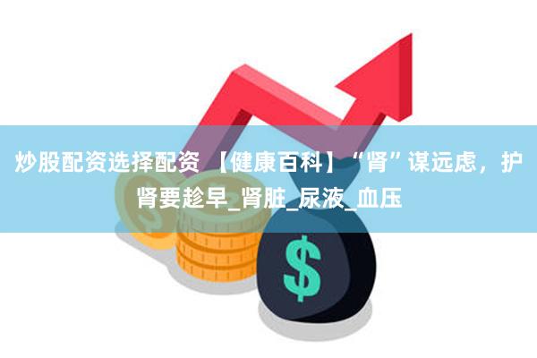 炒股配资选择配资 【健康百科】“肾”谋远虑，护肾要趁早_肾脏_尿液_血压