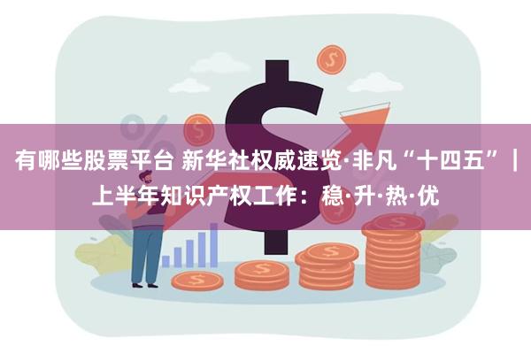 有哪些股票平台 新华社权威速览·非凡“十四五”｜上半年知识产权工作：稳·升·热·优