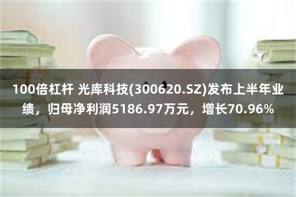 100倍杠杆 光库科技(300620.SZ)发布上半年业绩，归母净利润5186.97万元，增长70.96%